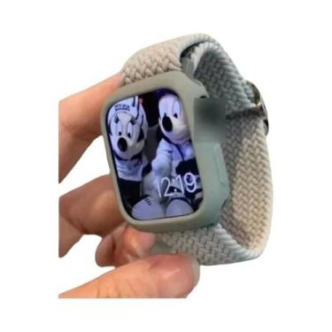 Imagem de Pulseira De Nylon Trançada Coreana Fofa Para Apple Watch Compatível Co