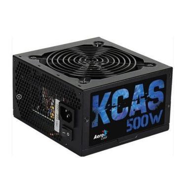 Imagem de Fonte Aerocool KCAS, 500W, 80 Plus Bronze, PFC Ativo, Sem Cabo, Preto - EN53367-Unissex