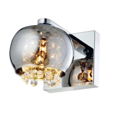 Imagem de Arandela Dublin Quality Vidro Cromado E Cristal