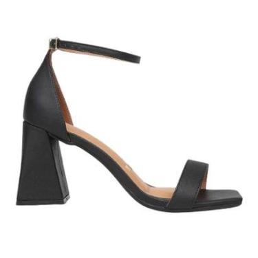 Imagem de Sandália Feminina Vizzano Salto Bloco Fechada Atrás 6464.102-Feminino