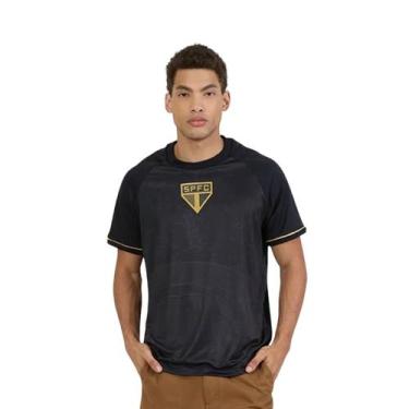 Imagem de Camisa do São Paulo Licenciada Braziline Frequência Tricolor -, Preto,