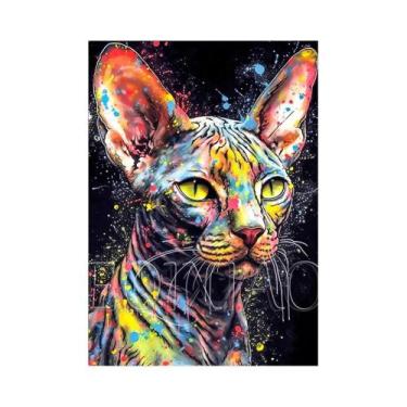 Imagem de Pintura Diamante De Animais (Gato, Cachorro, Cisne) Com Bordado Comple