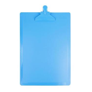 Imagem de Prancheta A4 serena Azul pastel pegador em plástico DelloColor