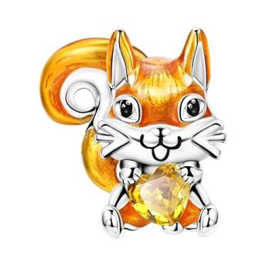 Imagem de Pingentes De Prata 925 De Animais Fofos (Gato E Urso) Para Pulseiras D