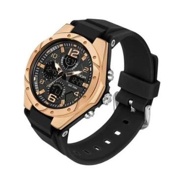 Imagem de Relógio Esportivo Digital LED Dourado Para Mulheres E Meninas, Luxuoso