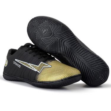 Imagem de Chuteira futsal salão cronos masculino feminino sola costurada cano baixo futebol quadra-Unissex