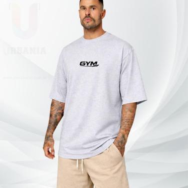 Imagem de Camiseta Oversized Vermelha Over GYM 100 Algodão Premium Streetwear Academia Gola Redonda-Unissex