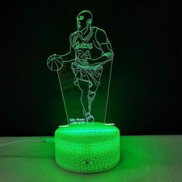 Imagem de Luz noturna 3D Star Kobe Crackle Colorful Touch USB 5V - taiyuanketanm