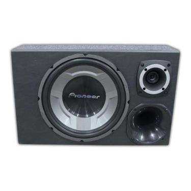 Imagem de Caixa Som Trio Pioneer 12 Completa + Modulo Taramps Tl 1500 - OESTESOM
