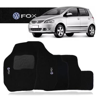 Imagem de Jogo Tapete Carpete Automotivo Fox 2003 a 2014 Preto 5 Peças - ZP AUTO