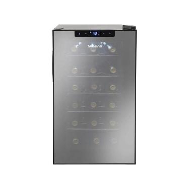 Imagem de Adega Climatizada Cannes 18 Garrafas Preta Suggar, Preto, 110V