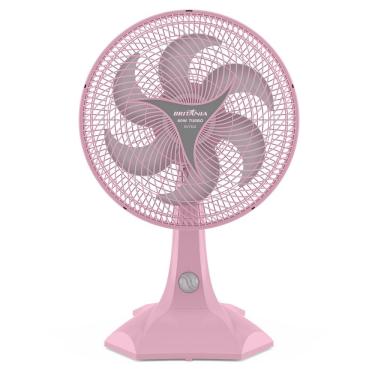 Imagem de Ventilador de Mesa Britânia 60W 30cm 6 Pás 3 Velocidades Rosa BVT302