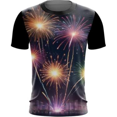 Imagem de Camiseta Dryfit Fogos de Artifício Rojões Ano Novo 2 - Kasubeck Store®