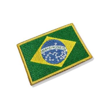 Imagem de BP0403-001 Bandeira Brasil Patch Bordado 7,5x5,0cm - BR44