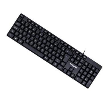 Imagem de Teclado Com Fio USB Office Easy Cor Preto ABNT2 Maxprint
