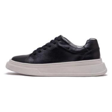 Imagem de Tênis Casual Até 46 Avalon Max Couro Preto-Masculino