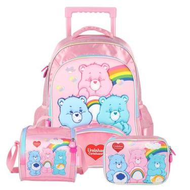 Imagem de Mochila de Rodas Lancheira Estojo Box Ursinhos Carinhosos - Luxcel