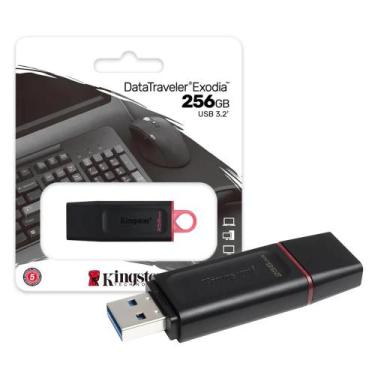 Imagem de Pen Drive Kingston Datatraveler Exódia 256Gb USB 3.2 DTX256GB 5176
