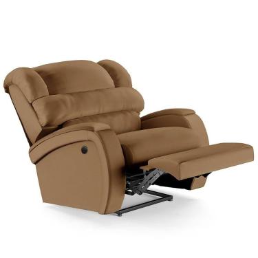 Imagem de Poltrona Do Papai Reclinável Kalie Power Elétrica Usb Fh9 Pu Caramelo - Mpozenato