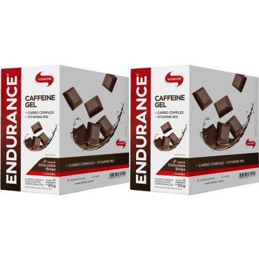Imagem de Kit 2X Endurance Caffeine Gel - 12 Sachês 30g Chocolate Belga - Vitafor-Masculino