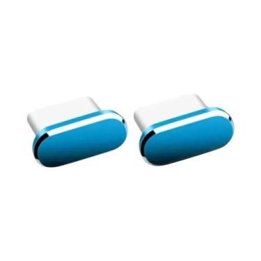 Imagem de Protetores De Porta USB-C Metálicos Anti-Poeira Para iPhone, Samsung, 
