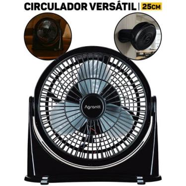 Imagem de Ventilador Circulador De Ar Agrantt 25cm Silencioso Quarto Mesa Escrit