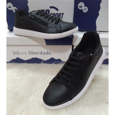Imagem de Sapatênis BR Sport Vermont Neo/Zíper - 2289.101, Preto, Branco, 40