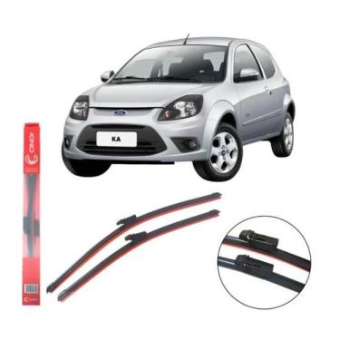 Imagem de Par Palhetas Limpador Parabrisa Dianteiro Cinoy para Ford Ka 2010 à 20