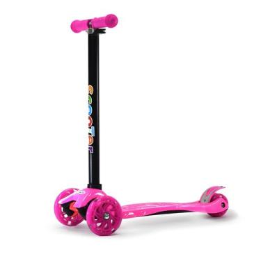 Imagem de Patinete Maré 3 Rodas LED COLORIDO, Rosa