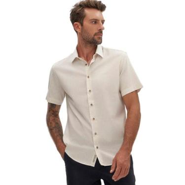 Imagem de Camisa Manga Curta Masculina Em Tecido Linho Hangar 33 77436, 11015, B