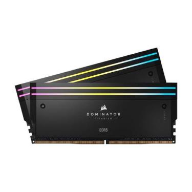 Imagem de Memória RAM Corsair Dominator Titanium, RGB, 32GB (2x16GB), 6600MHz, D