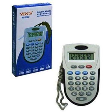 Imagem de Calculadora Eletrônica 8 Dígitos De Bolso Com Cordão  (499842) - Yins