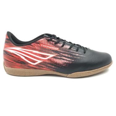 Imagem de Tênis Penalty Futsal Masculino Tornado Preto com Vermelho, Preto, 42