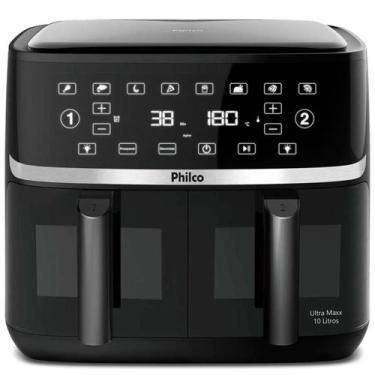 Imagem de Fritadeira Air Fryer 10L Philco Dual Zone Visor Glass Revestimento Ult