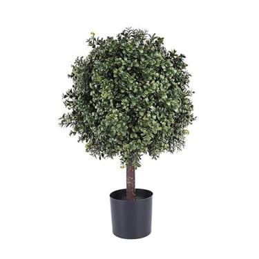 Imagem de Planta Artificial Decorativa Árvore Buxinho com Vaso Permanente 60cm Verde Florarte