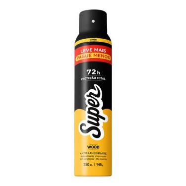 Imagem de Desodorante Super Wood Aerosol Antitranspirante 72h Proteção Total 250