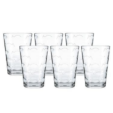 Imagem de Jogo de Copos Nadir Laguna em Vidro Incolor 6 Peças 265ml