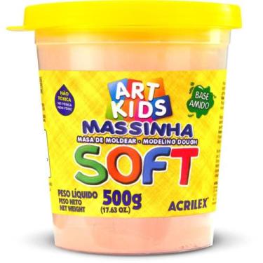 Imagem de Massa para Modelar SOFT 500G Amarelo Pêssego - Acrilex