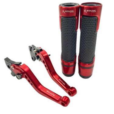 Imagem de Kit Manete Manopla Moto Yamaha Lander 250 X Factor 125 Ybr - Stark Rac