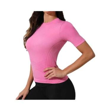 Imagem de Camiseta Esportiva Feminina Slimming Respirável De Manga Curta Para Yo