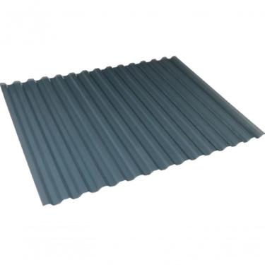Imagem de Telha de Policarbonato Greca Fumê Resistente ao Impacto Proteção UV Flexível Fácil Instalação Cinza