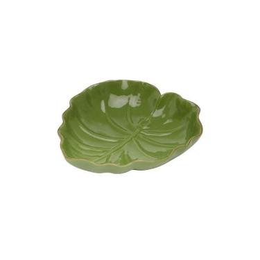 Imagem de Folha decorativa de cerâmica Lyor 23,6x22cm verde