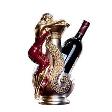 Imagem de Pkfinrd Estantes europeias de beleza para vinho, decoração de restaurante, armário de vinho, decoração de casa, armário de TV, decoração criativa