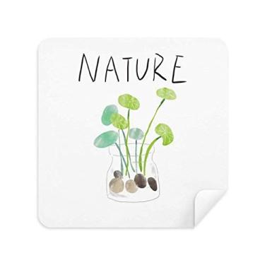 Imagem de Pano de limpeza natural para pintura de ilha de plantas, tecido de camurça, 2 peças