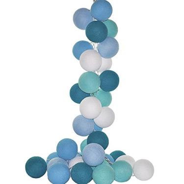 Imagem de Cordão de Luz Led Santiago Kit 20 Bolas Cormilu Azul 220V