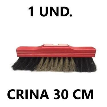 Imagem de Vassoura Pelo Natural Crina 30 Cm S/ Cabo