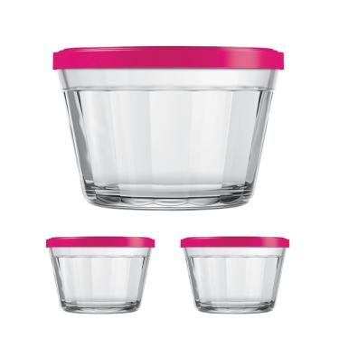Imagem de Kit Pote Copo Americano C/Tampa Cor Sortida 600ml Nadir 2Un