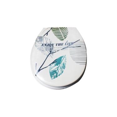 Imagem de Assento Para Vaso Sanitario Em Uf Bathlux Folha Verde