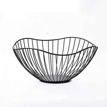 Imagem de Cesta de frutas de metal fio de ferro forjado lanche pão tigelas de armazenamento de vegetais ovos de cozinha suporte de sobremesa organizador suporte de bolo, a1, china