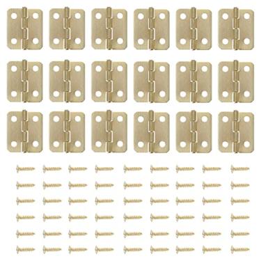 Imagem de Garneck Caixa Com 50 Conjuntos Dobradiça De 6 Pontos Mini Dobradiças Para Artesanato Dobradiças Metálicas Para Portas Dobradiças De Casa De Pássaros Forma De Caixa Ferro Caixa Pequena